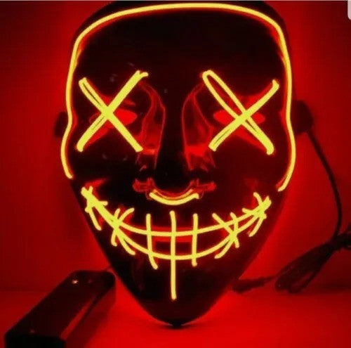 Mascara Halloween Luz Led