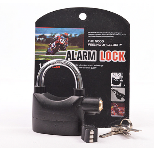 CANDADO ALARMA PARA MOTOS Y BICICLETAS