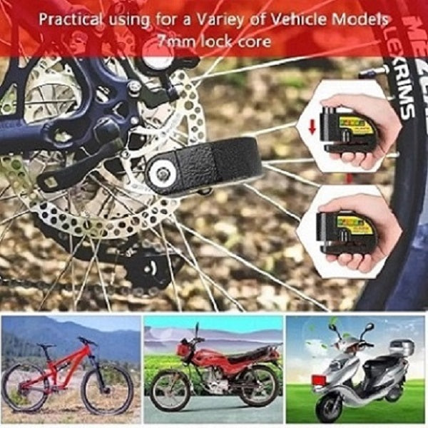 CANDADO ALARMA PARA MOTOS Y BICICLETAS