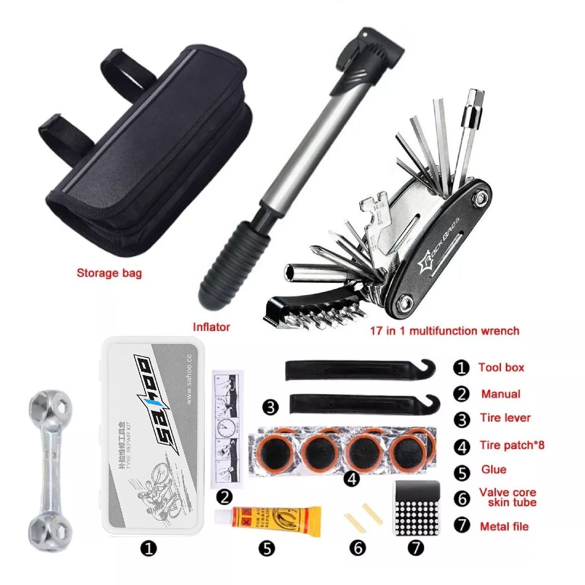 Kit Reparacion Y Despinche De Bicicletas