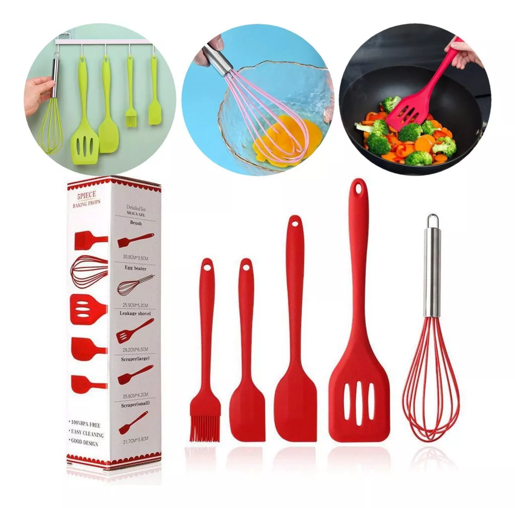 Kit De Cocina Silicona X5 PIEZAS