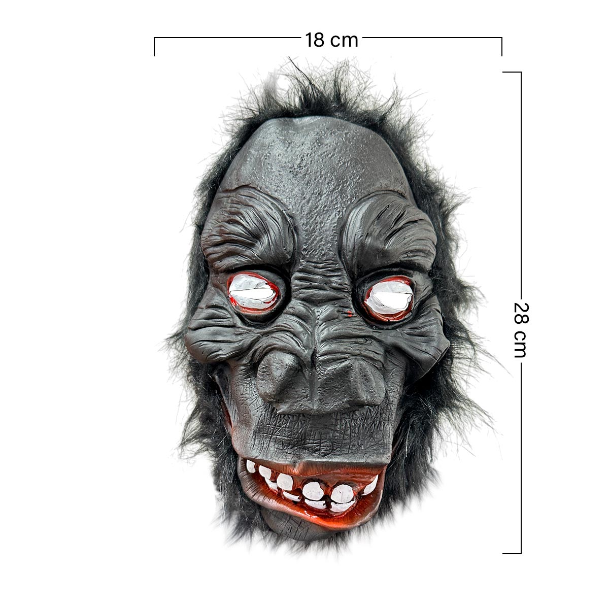 Mascara Gorila Latex Halloween OF-1598