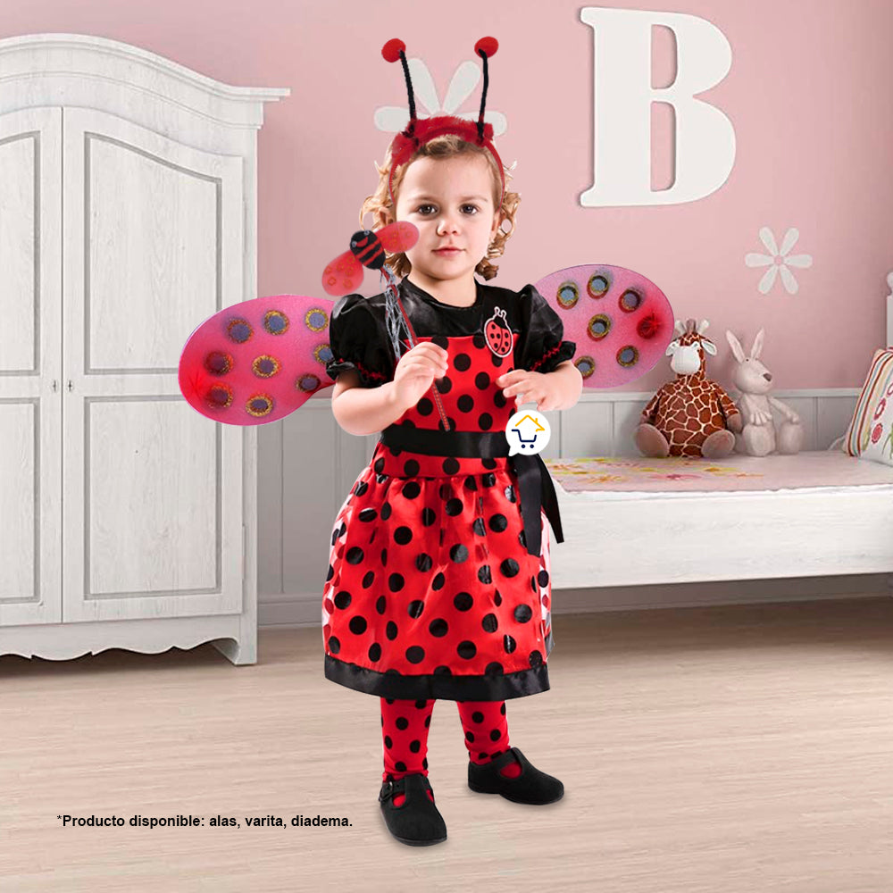 Disfraz Mariquita Niñas Halloween OD577
