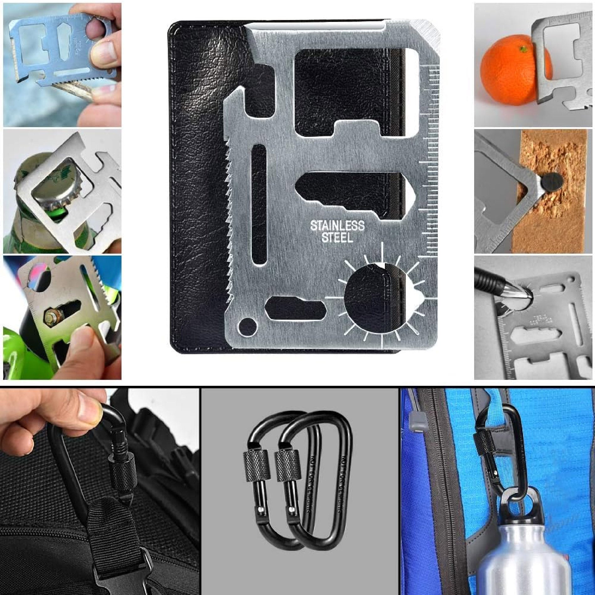Kit Supervivencia Herramientas Camping