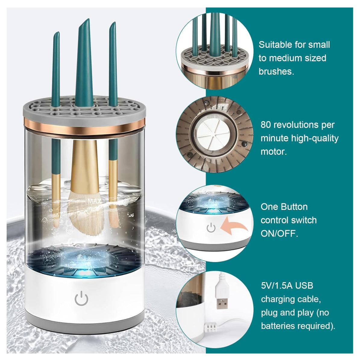 Lavadora De Brochas De Maquillaje usb