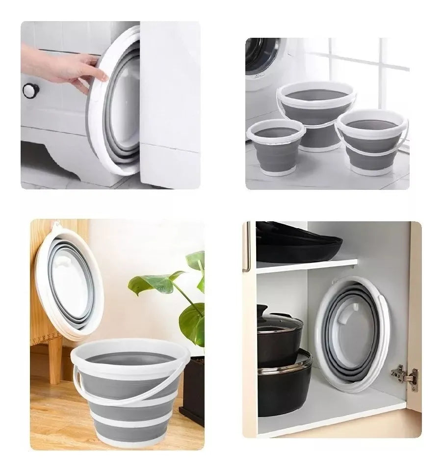Balde Plegable Silicona 10litr